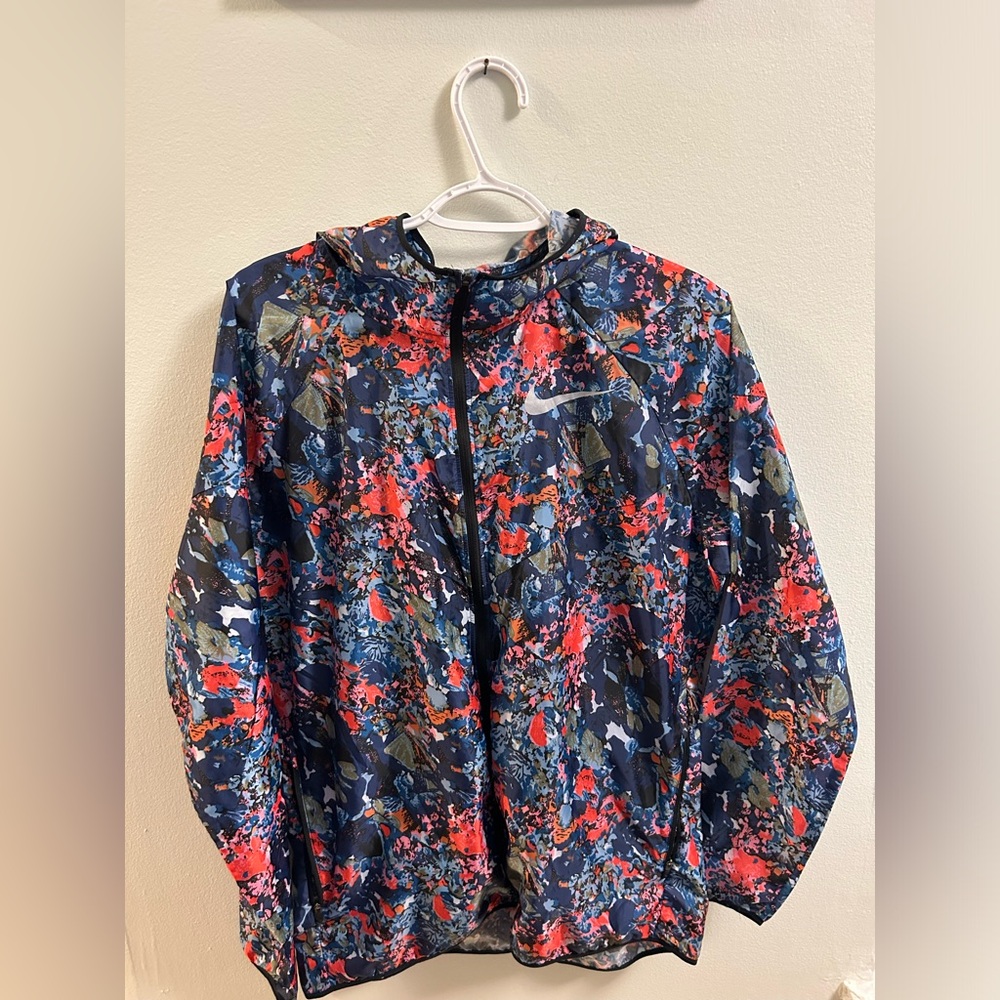 Nike Patterned Running Jacket Size Medium - image 3